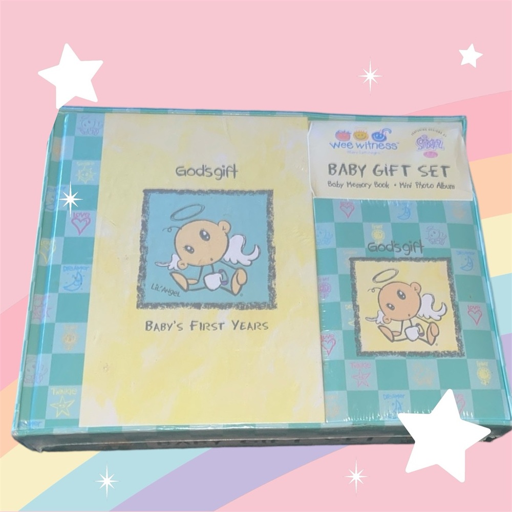NIB Vintage Stepping Stones Wee Witness Lil Angel Gift Set